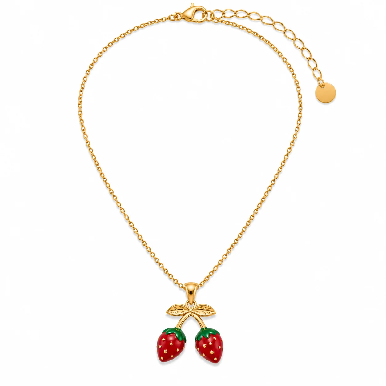 Strawberry Pendant Necklace