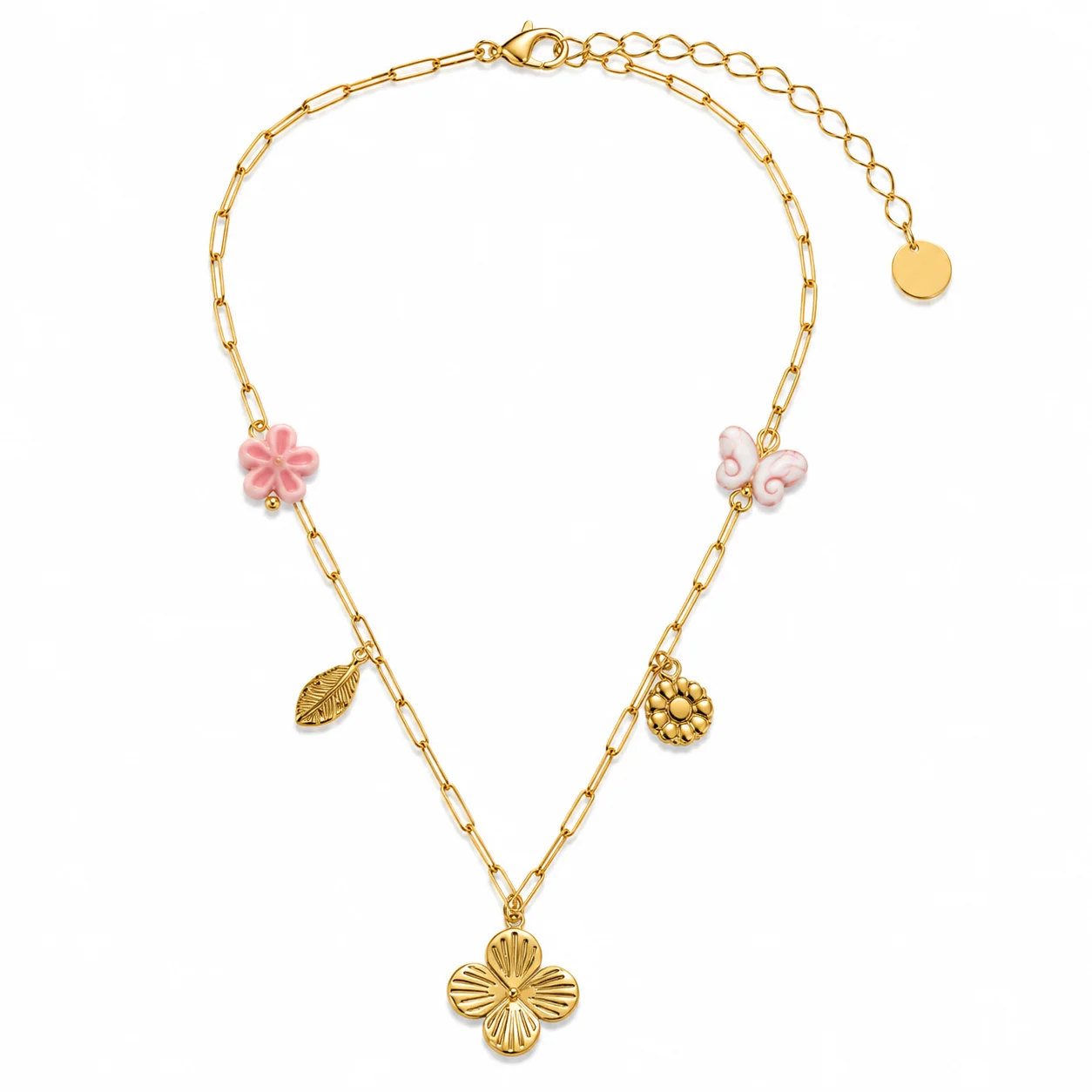 Floral Charm Necklace