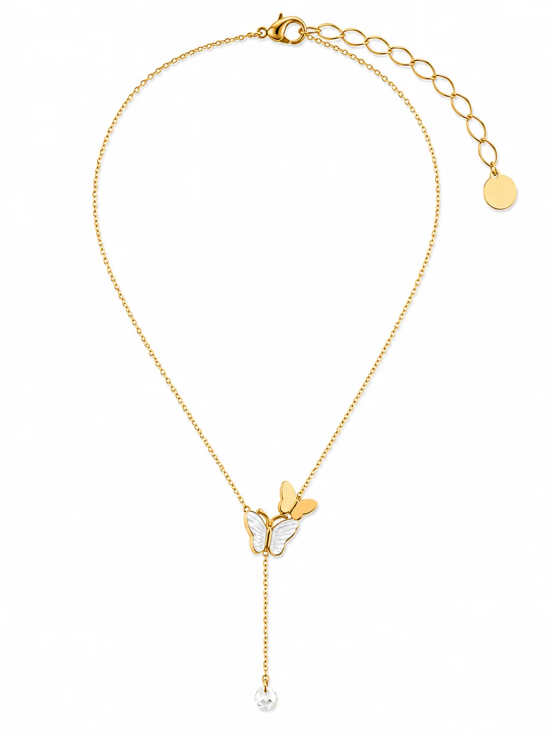 Butterfly with Mother Of Pearl Necklace